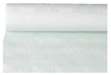 PAPSTAR Damast-Tischtuch, (B)0,8 x (L)50 m, weiß