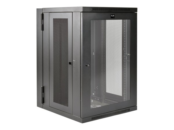 EATON EATON TRIPPLITE SmartRack 18U UPS-Depth Wall-Mount Half-Height Rack Enclosure Clear Acrylic Window H