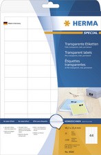 HERMA Folien-Etiketten SPECIAL, 97 x 42,3 mm, transparent