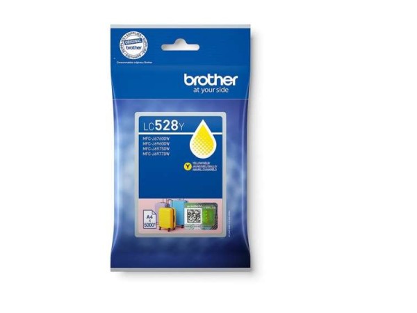 BROTHER LC528Y Yellow Ink Cartridge e Single Pac LC528Y