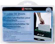 Rexel Schmiermittel-Blätter für Aktenvernichter, 12 Blatt