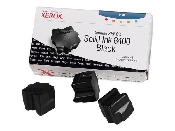 XEROX Phaser 8400 3 Schwarz feste Tinten 108R00604