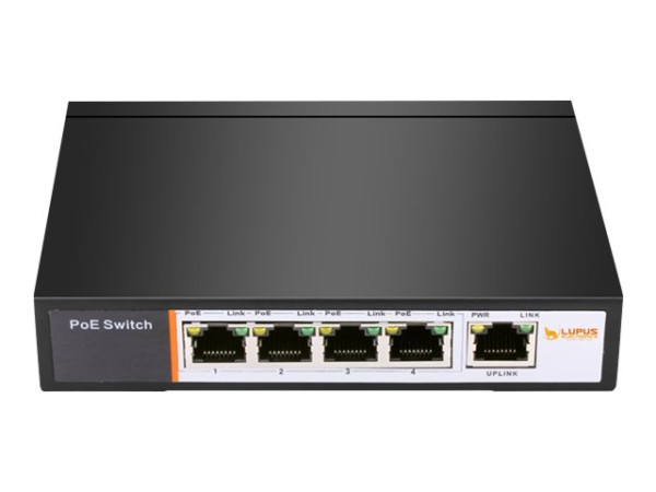 LUPUS ELECTRONICS LUPUSNET - 4 CH POE SWITCH 10995