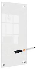 nobo Glas-Notiztafel, (B)300 x (H)900 mm, weiß