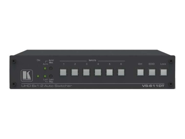 KRAMER VS-611DT 6x1:2 4K 60 4:2:0 HDMI Auto-Switcher und PoE-Lieferant über VS-611DT