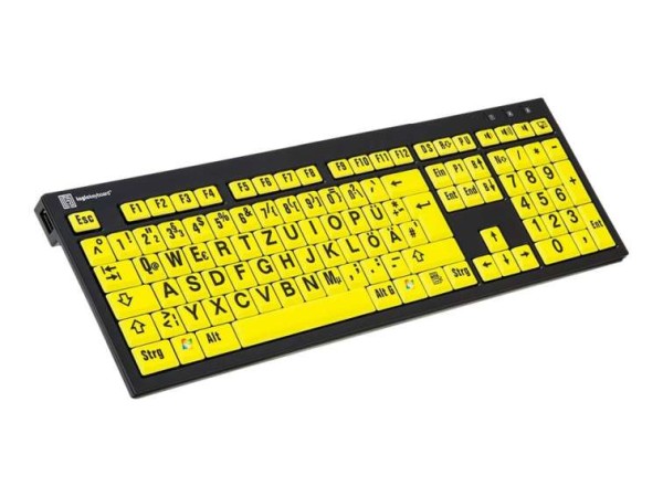 LOGIC-KEYBOARD Logickeyboard XL Print NERO - USB - Büro - QWERTZ - Deutsch LKB-LPBY-BJPU-DE