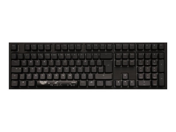 DUCKYCHANNEL DUCKYCHANNEL Ducky Shine 7 PBT Gaming Tastatur, MX-Red, RGB LED - blackout