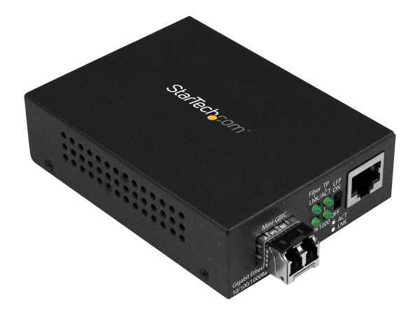 STARTECH.COM Gigabit Ethernet Glasfaser Medienkonverter - 850nm MM LC - 500 MCM1110MMLC
