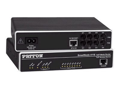 PATTON SN4118/JS/EUI SmartNode 8 FXS VoIP Gateway