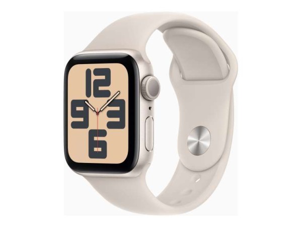 APPLE Watch SE GPS 40mm Starlight Aluminium Case with Starlight Sport Band MR9U3QF/A