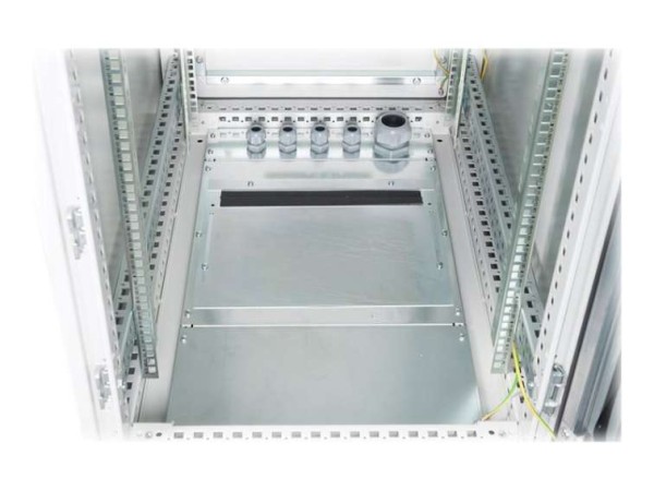 DIGITUS 24HE Netzwerkschrank Indoor IP55 1300x600x800mm Hartglastür inkl. S DN-19 24U-I-6/8-1