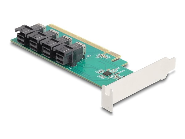 DELOCK PCI Express x16 Karte zu 4 int. SSF-8643 NVMe Bifurc. 90777
