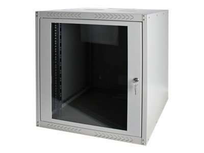 DIGITUS 48,3cm 19" Wandschrank 12HE SoHoline RAL7035 grau H638mmxB600mmxT45 DN-19 12-U-EC