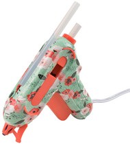 WESTCOTT Mini-Heißklebepistole "Floral" mit Non-Stick Düse