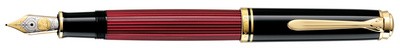 Pelikan Füllhalter "Souverän 800", schwarz/rot, F