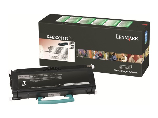 LEXMARK Besonders hohe Ergiebigkeit Schwarz Tonerpatrone LCCP, LRP X463X11G