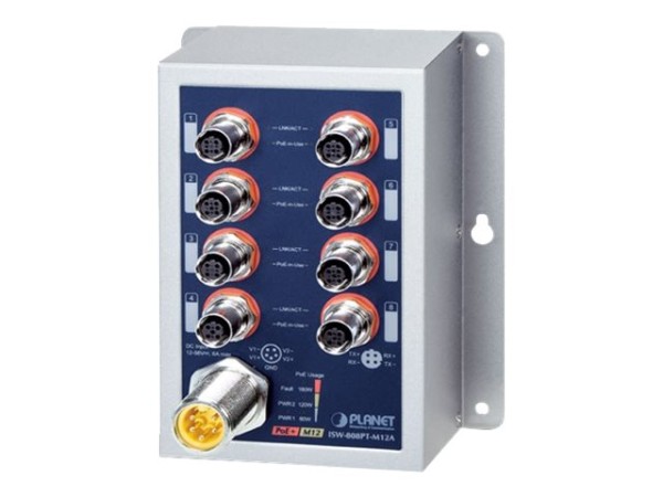 PLANET TECHNOLOGY PLANET TECHNOLOGY IP50 Ind 8-P 10/100TX M12