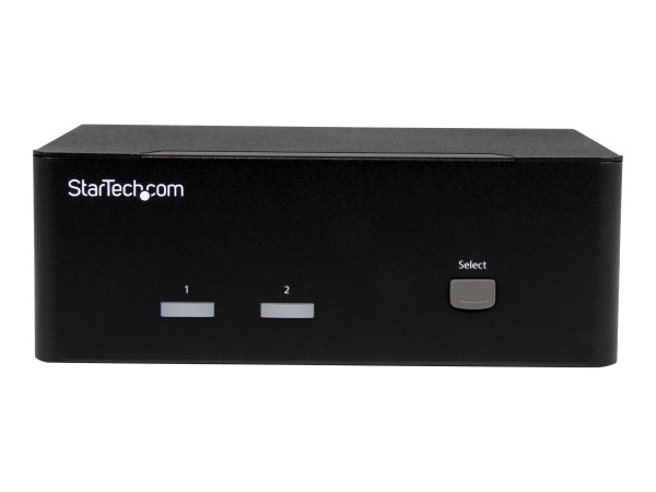 STARTECH.COM 2 Port KVM Switch mit Dual-VGA und 2-fach USB Hub - USB 2.0 SV231DVGAU2A