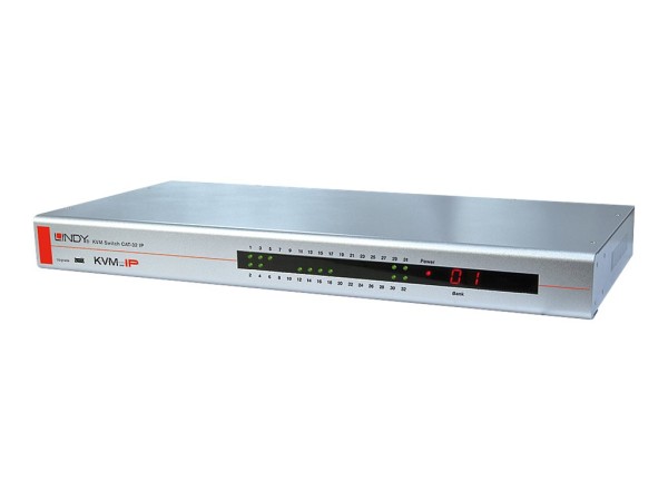 LINDY KVM Switch CAT-32 IP USB&PS/2 Cat.5 KVM 32Ports, IP 39631