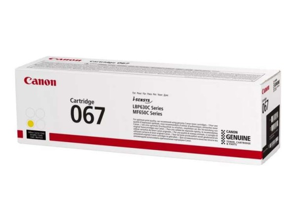 CANON Toner Canon 067 Y CRG yellow 1250 Seiten 5099C002AA