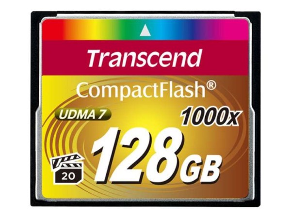 TRANSCEND 128GB Compact Flash Card 100x TS128GCF1000