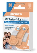 Lifemed Pflaster-Strips "Allround", hautfarben, 100er