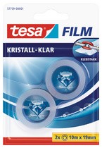 tesa Film, kristall-klar, 10-er Pack, 15 mm x 10 m
