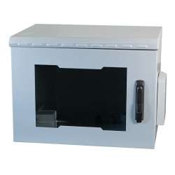 EFB ELEKTRONIK 19" Wandgehäuse IP55, 7HE, Glastür Tiefe 600mm, RAL7035 (691 691707IP55.2G