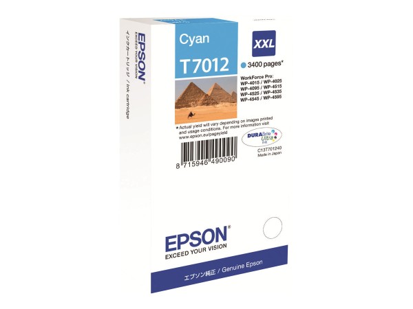 EPSON EPSON T7012 Größe XXL Cyan Tintenpatrone