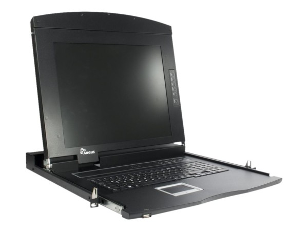 INTERTECH IPC 17" LCD KVM AS-7104 ULS, VGA 4 Port 99997216