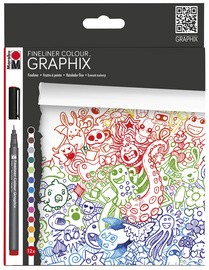 Marabu Fineliner COLOUR GRAPHIX, "DOODLE SUPREME", 12er