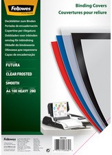 Fellowes Deckblatt Futura, DIN A4, transparent, matt, aus PP