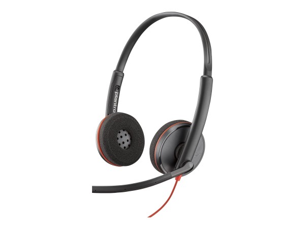 HP Poly Blackwire 3220 Stereo USB-A Headset Bulk 80S02A6