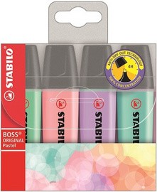 STABILO Textmarker BOSS ORIGINAL Pastel, 8er PET-Etui