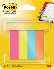 Post-it Haftstreifen Page Marker, 12,7 x 44,4 mm, Energetic