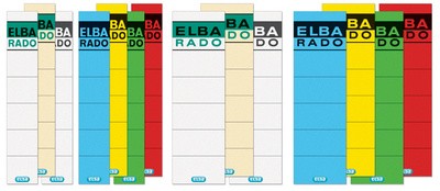 ELBA Ordnerrücken-Etiketten "ELBA RADO" - kurz/breit, weiß