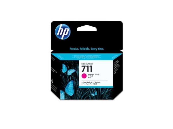 HP 711 3er Pack Magenta Tintenpatrone CZ135A