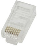 LogiLink RJ45 Stecker für Rundkabel, Kat.5e, geschirmt