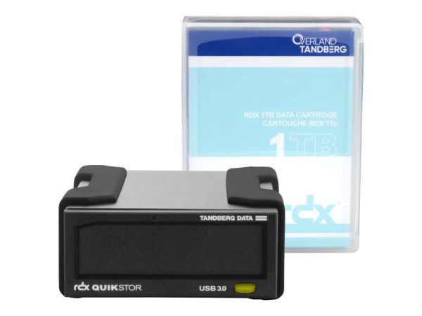 OVERLAND TANDBERG RDX External drive kit 1 TB Cartridge + Software 8864-RDX