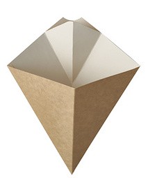 PAPSTAR Pommes-Frites-Spitztüte "pure", 215 x 270 mm