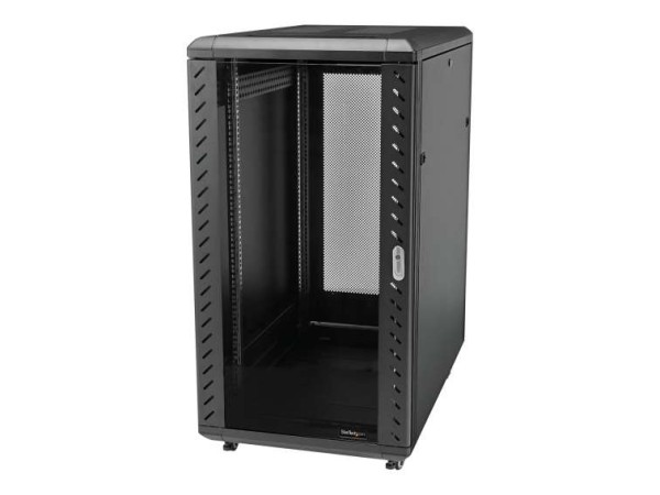 STARTECH.COM Zerlegbarer 22HE Serverschrank mit Rollen - 22U Server Rack RK2236BKF