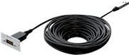 KINDERMANN KINDERMANN Konnect 50 alu - Highspeed - HDMI-Kabel mit Ethernet - 25,0m - Hybrid Kupfer/Kohlefaser -
