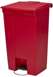 Rubbermaid Tret-Abfalleimer Legacy Step-On, 87 Liter, rot