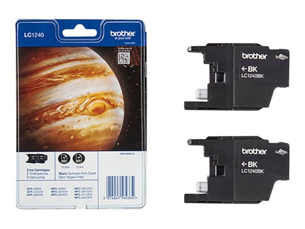 BROTHER BROTHER Tinte LC-1240BKBP2 schwarz