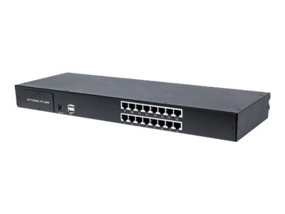 INTELLINET Modularer 16-Port KVM-Switch mit Cat5-/VGA-Schnittstelle Zur Ver 507899