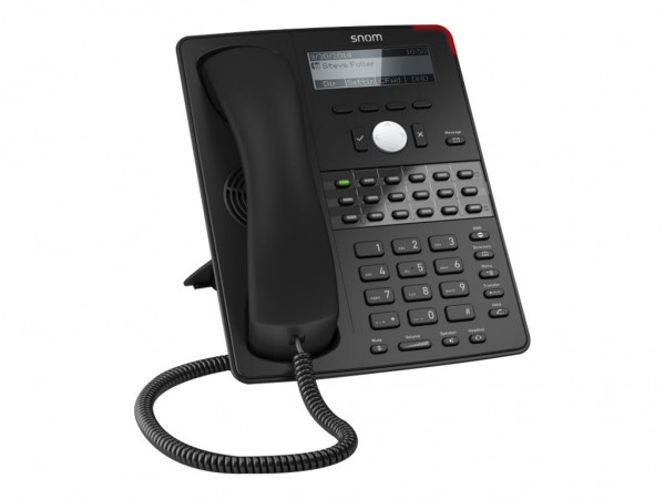 SNOM D725 VOIP Telefon (SIP), Gigabit o. Netzteil, schwarz 3916