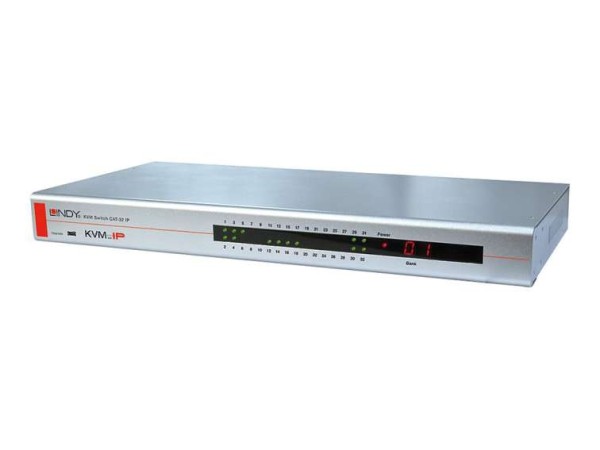 LINDY KVM Switch CAT-32 IP USB&PS/2 Cat.5 KVM 32Ports, IP 39631