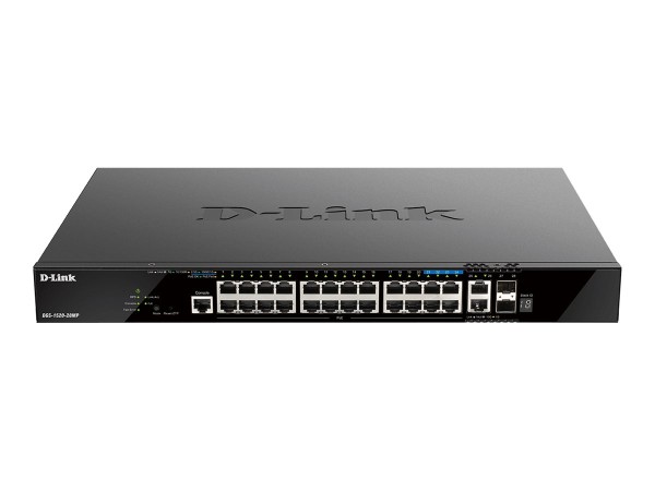 D-LINK D-LINK 28-Port Smart Managed PoE+ Gigabit Stack Switch 4x 2.5 GE, 4x 10G