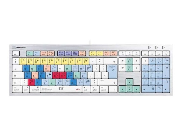 LOGIC-KEYBOARD LKB-CBASE-CWMU-UK USB QWERTY UK Englisch Mehrfarben Tastatur LKB-CBASE-CWMU-UK