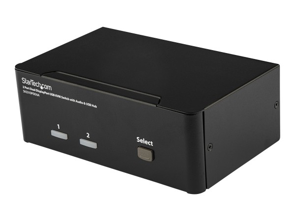 STARTECH.COM 2 Port Dual DisplayPort USB KVM Switch mit Audio - DisplayPort SV231DPDDUA